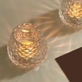thumbnail image 6 of YOHAVEN Pinecone Glass Candle Cup, High Temperature Resistant Thickened Glass, 2.95x2.56x1.77 Inch, Romantic Candlelight Dinner Prop, Tea Light Holder, Clear, Versatile Decor, Easy Clean, 6 of 6