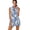 BZA1259, variant on Blue Chinoiserie Toile pattern Sports Dresses Women Tennis Dress with Separate Shorts One-Piece Slim Fit Golf Dress