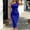 Blue, variant on Women's One Shoulder Dresses Sleeveless Party Club Ruched Evening Wedding Guest Bodycon Midi Dress for Graduation Season(Green,M)