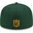 thumbnail image 4 of Men's New Era Green Green Bay Packers City Cluster 59FIFTY Fitted Hat, 4 of 6