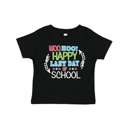 

Inktastic Woo Hoo Happy Last Day of School with Arrows Gift Toddler Boy Girl T-Shirt