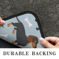thumbnail image 6 of Cute Dachshund and Dog Footprint Door Rugs,Washable Non Slip Door Mats Indoor,Decorative Door Mats,Entry Mat Indoor for Entrance,Bedroom,Kitchen,Bathroom,30"x17", 6 of 6