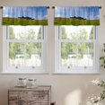 thumbnail image 2 of LALILO Kitchen Curtain Valance Wales Travel Landscape Scenic Rod Pocket Window Curtain 52"x 18" Set of 2, 2 of 5