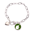 thumbnail image 1 of Animal sobrenatural del Cuerno de fuerza Pulsera de cadena de corazón joyería encanto moda, 1 of 3