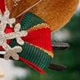 thumbnail image 5 of Pinzas para el cabello de astas navideñas, lindas y exquisitas horquillas de peluche de reno para fiestas navideñas, fiestas de cumpleaños y cosplay, pajarita de copo de nieve n.° 18, astas rojas., 5 of 5