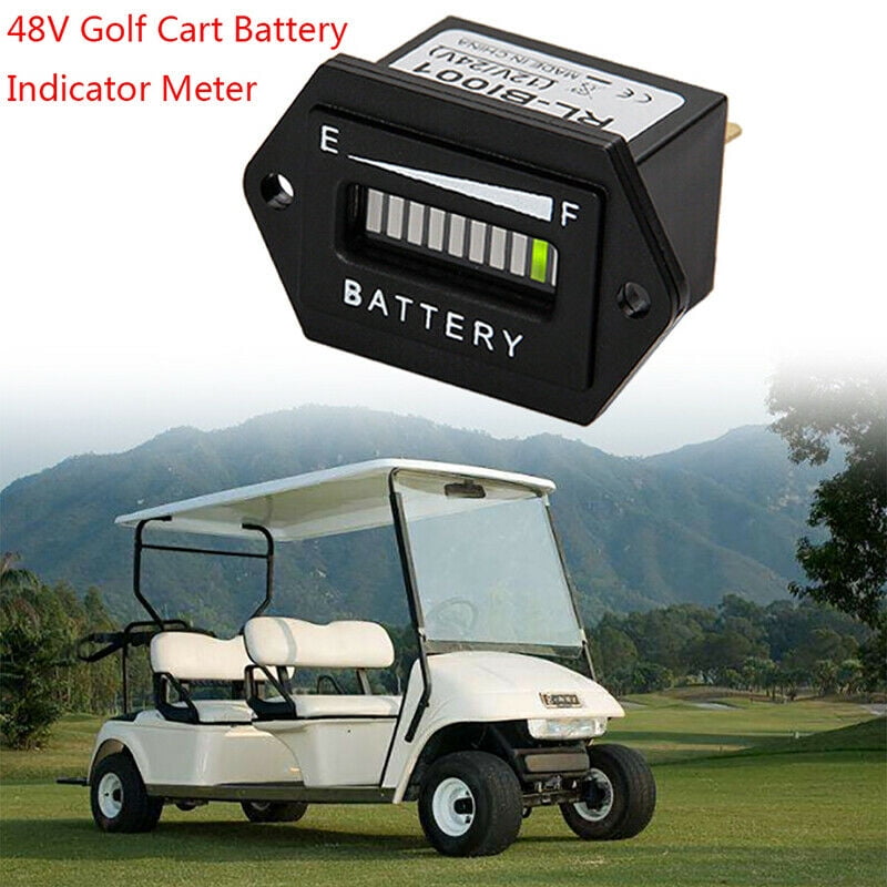 golf cart battery meter 48 volt club car