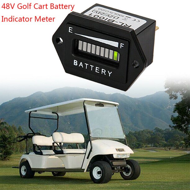 Golf Cart Accessories 48 Volt LED Battery Indicator Meter Gauge 48v