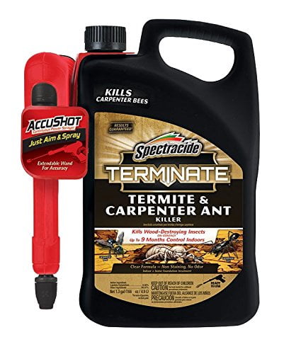 Spectracide Terminate Termite & Carpenter Ant Killer, Accushot Sprayer, 1.33 Gallon