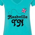 thumbnail image 4 of Inktastic Nashville Women's V-Neck T-Shirt, 4 of 5