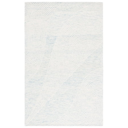 SAFAVIEH Pine Burke Abstract Area Rug, Turquoise/Ivory, 8' x 10'