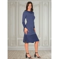 thumbnail image 2 of Womens Ribbed Knit Midi Dress, 2 of 10