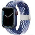 thumbnail image 1 of Adjustable Braided Solo Loop with Buckle Compatible With Apple Watch Band 42mm 44mm 45mm Soft Wristband Stretch Nylon Elastic Strap for iWatch Series, 1 of 4