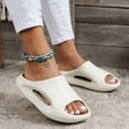 thumbnail image 2 of Rokment Orthopedic Slippers for Women Men Bathroom Shower House Shoes Indoor Outdoor Adult Unisex Non Slip Cloud Pillow Thick Cushioned Water Sandals Beach Khaki Size 10.5, 2 of 5