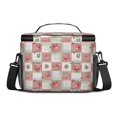 thumbnail image 3 of Lunch Box Pioneer Flower Floral Print Pattern Insulated Lunch Bag for Women Men,Medium Leakproof Lunchbox Cooler Bag Adjustable Strap,10 X 6.7 X 8 Inches, 3 of 6