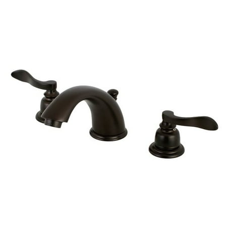 - Kingston Brass NuWave French Widespread Bathroom Faucet with Drain Assembly