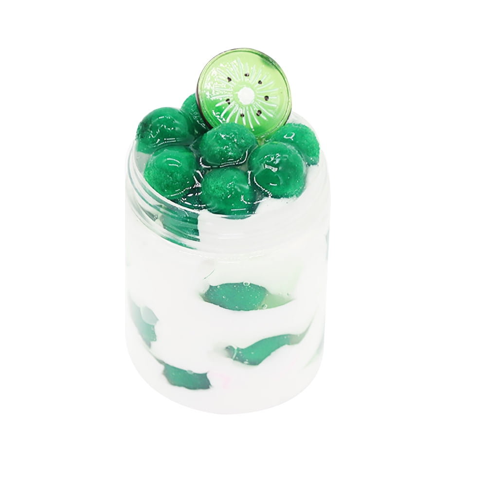 JunDanmall 60/120ml Fruit Ice Cream Slime Mud Clay Craft Stress