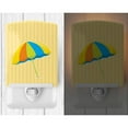 thumbnail image 2 of Caroline's Treasures BB8643CNL Beach Umbrella Ceramic Night Light, 6x4x3", multicolor, 2 of 2