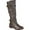 Brown, variant on Journee Womens Bite Wide Calf Stacked Heel Riding Boots