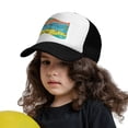 thumbnail image 3 of PAYOHTO Kids Cool Slogan Hawaii Baseball Hat Back Adjustable Mesh Breathable Hats Black Trucker Cap Outdoor Fishing Sun Caps for Boys or Girls ages 4-10, 3 of 9