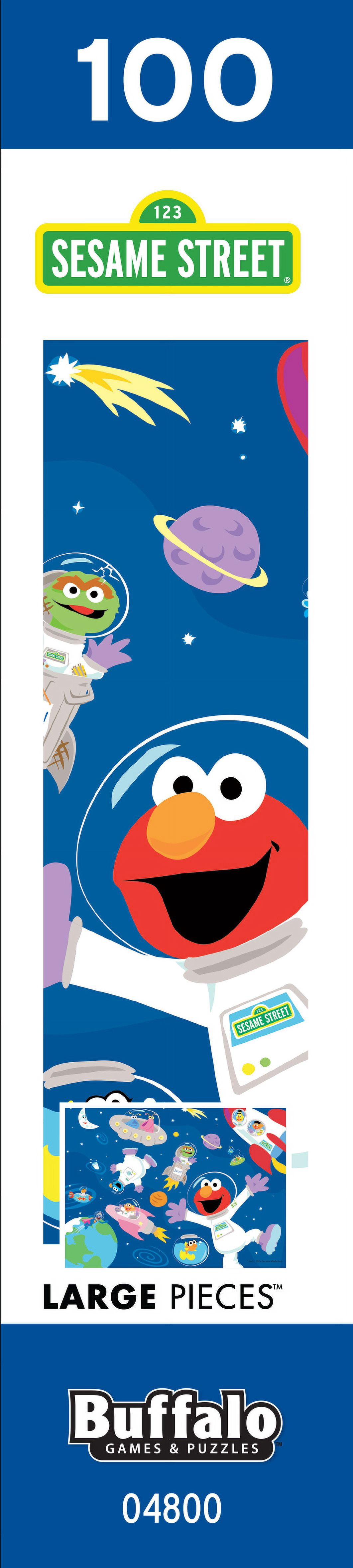 Buffalo Games 100-Piece Sesame Street in Space Interlocking Jigsaw Puzzle for Children Ages 6+