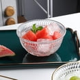 thumbnail image 4 of Glass Salad Bowl With Gold Rim  Transparent Serving Bowl  for Soup Salad Popcorn Snack Fruit Pasta Oatmeal Dessert Nuts  Multi-functional Kitchen Dinnerware, 4 of 10