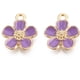 thumbnail image 2 of 10 piezas de dijes de flores de 5 pétalos de aleación de zinc, accesorios de joyería, colgantes y adornos, 2 of 2