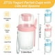 thumbnail image 2 of Vasos para helado de yogur Vtopmart, 800 ml, paquete de 4 con tapas y cucharas, 2 of 8