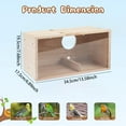 thumbnail image 6 of CarpNettore Wooden Bird House Bluebird House Breeding Rustic DIY Paintable Chickadee Box for Right Opening, 6 of 8