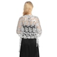 thumbnail image 2 of Qarigey Bufanda bordada Vestido de noche Mantón Moda Novia Dama de honor Brillo Lentejuelas Boda Capa Chales Ropa Envolturas Damas Ropa, zapatos y accesorios Miscelánea Plata clara Por encima de 175cm, 2 of 5