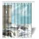 thumbnail image 1 of Cortina de Ducha ABPHQTO Decoración Medieval Torre de la Edad Media Tela 150x180 cm, 1 of 3
