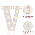 thumbnail image 2 of LED Marquee Letter Lights Sign, Light Up Alphabet Letter for Home Party Wedding Decoration V, 2 of 5
