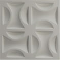 thumbnail image 5 of Ekena Millwork 19 5/8"W x 19 5/8"H York EnduraWall Decorative 3D Wall Panel, Textured Metallic Silver (Covers 2.67 Sq. Ft.), 5 of 6