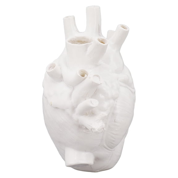 Heart Shaped Vase Decorative Modern Resin Planter Pot for Home Office Bedroom Wedding