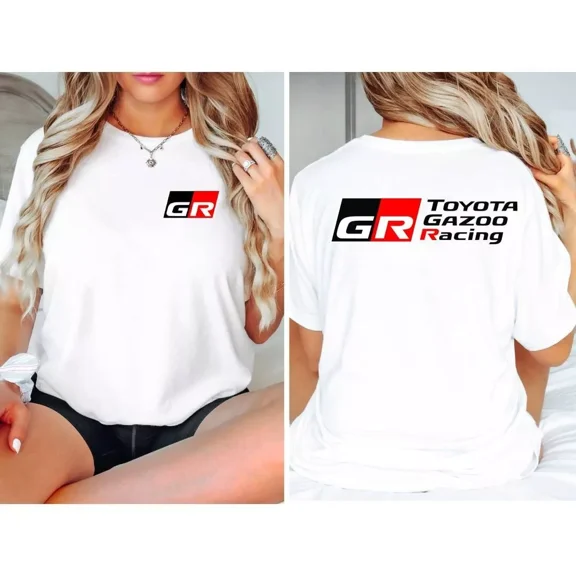 Toyota GR Gazoo Racing Logo Tshirt Front and Back Unisex