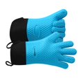 thumbnail image 1 of Guantes para asar GEEKHOM, resistentes al calor, para horno, azules, 1 of 7