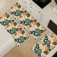 thumbnail image 4 of Boho Tropical Leaves Kitchen Rugs Sets of 3,Non Slip Rubber Kitchen Mats for Floor Colorful Jungle Flower Washable Kitchen Area Rugs Floor Carpet Runners for Hallway Laundry Room, 4 of 6