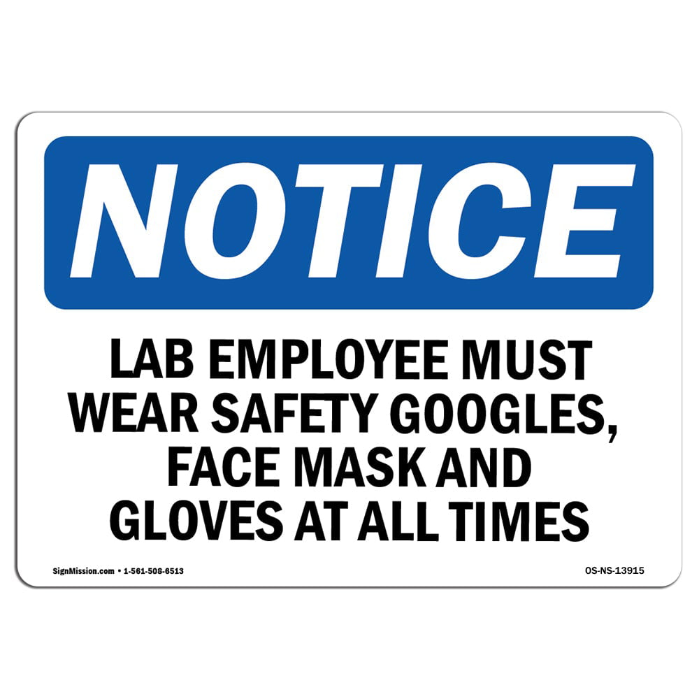  Made in the USA Protect Your Business Warehouse & Shop Area Construction Site NOTICE Notice Blank Write-On OSHA Notice Sign Aluminum Sign 