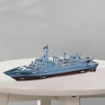 thumbnail image 6 of MERIGLARE Assemble 3D Puzzle, Airplane Boat Model, Paper Art Collectible Simulation Desktop Decor Creative DIY Model Kits Boat Puzzle, C, 6 of 8