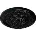 thumbnail image 3 of Ekena Millwork 11 3/8"OD x 2"P Acanthus Ceiling Medallion, Hand-Painted Black Pearl, 3 of 7
