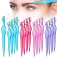 thumbnail image 1 of 16 Pcs Eyebrow Razor for Women Small Face Razors Shaver Trimmer Facial Hair Removal Eyebrow Shaper with Stainless Steel Blade Safety Cover for Peach Fuzz Lip Dermaplaning Tool, 4 Colors, 1 of 7