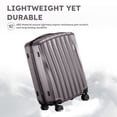 thumbnail image 5 of Gowill 4 Piece Hardside Luggage Set 27/23/19/12 inch Hardshell Lightweight Spinner Wheels Carry-on and Checked Suitcase.Iron Gray, 5 of 11