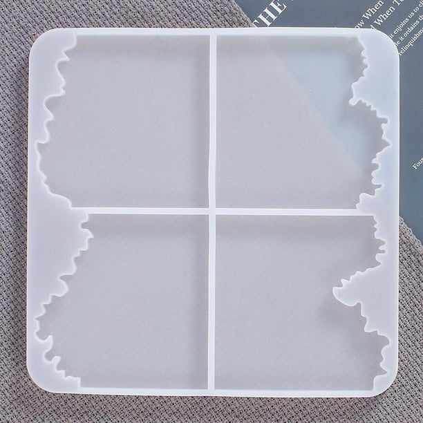 Moldes de resina de silicona Moldes de posavasos irregulares Molde de fundición y elaboración de resina de rompecabezas para joyas DIY Suministr Los 234x23x1cm Baoblaze Molde de silicona para resina