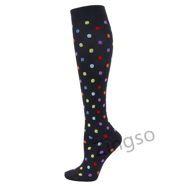 Calcetines de compresión Mujeres Hombres Rodilla alta 20-30 Mmhg Edema embarazada Varices Deportes Correr