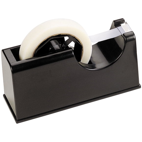 Officemate 2-in-1 Heavy Duty Tape Dispenser 1-Inch and 3-Inch Core, Black (96699)