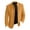 Khaki, variant on ZsaeSM Stand Collar Suede Blazer for Men Vintage Button Down Long Sleeve Coat Cowboy Stylish Suit Jackets with Pockets Cyan L