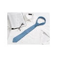 thumbnail image 5 of INSPIRE CHIC Men's Solid Color Narrow Stripes Necktie Graduation Suit Formal Ties Steel Blue, 5 of 5