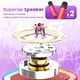 thumbnail image 2 of Máquina de karaoke Peski portátil Bluetooth con 2 micrófonos, color rojo, 2 of 9