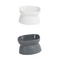 thumbnail image 1 of Comedero para gatos,Comederos elevados para gatos Comederos superiores e inferiores inclinados,Tazón de comida para gatos criados para perros pequeños para interiores, elevados para jinwen Comedero para gatos, 1 of 8