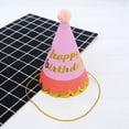 thumbnail image 4 of Accessories Rainbow Series  Party Home Supplies Birthday Party Hats Party Photo Props Paper Birthday Crown Hat Happy Birthday 10, 4 of 8