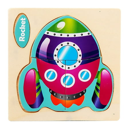 

Fufafayo kids christmas gifts Wooden Puzzle 0.03 Young Children Ocean - Traffic Dinosaur Puzzle Toy